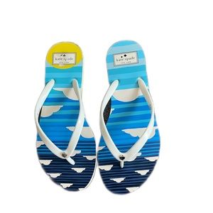 ☀️Kate spade sky cloud Feldon rubber slip ons☀️